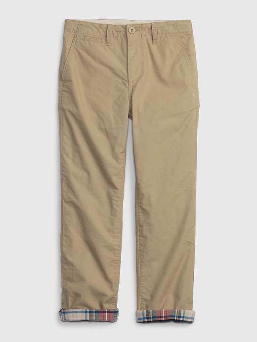 View large product image 1 of 1. Kids Lined Khakis