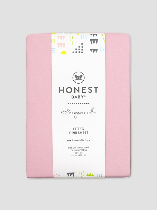 Image number 2 showing, Honest Baby Clothing Organic Cotton Fitted Crib Sheet