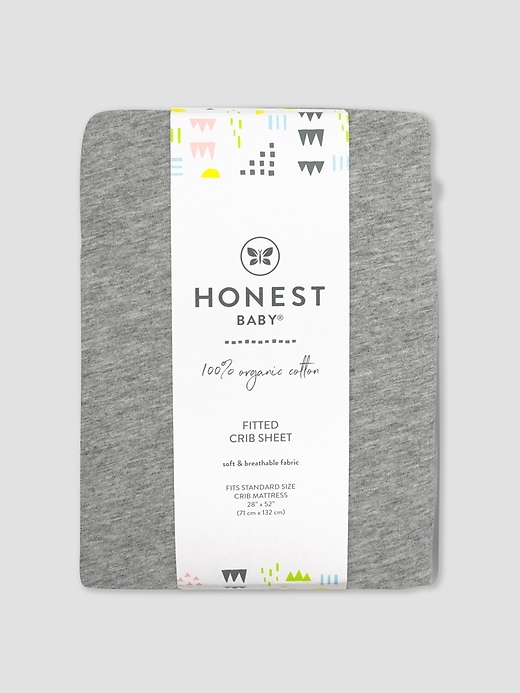 Image number 2 showing, Honest Baby Clothing Organic Cotton Fitted Crib Sheet