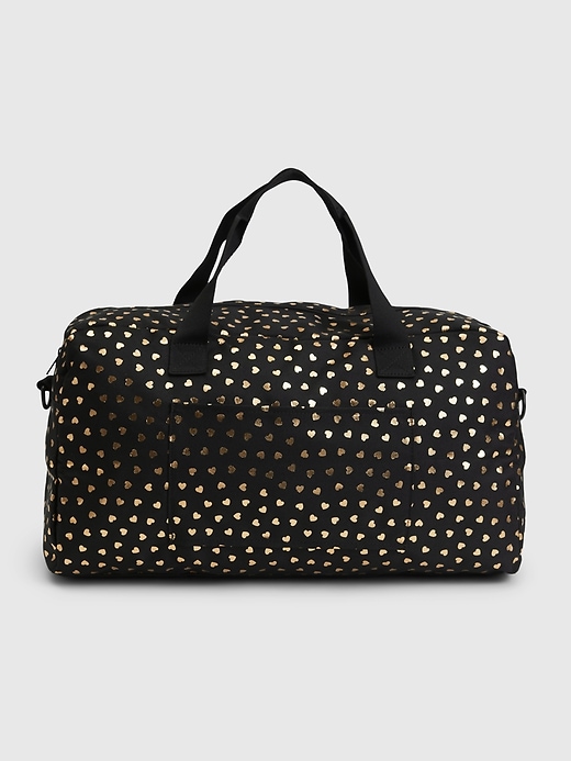 2 of 8 showing, with the color true black of product Kids Recycled Weekender Bag