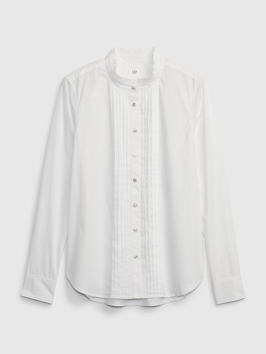 Organic Cotton Jewel Pintuck Shirt | Gap