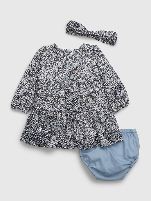 2 of 8 showing, with the color ditsy floral of product Baby Floral Dress Set
