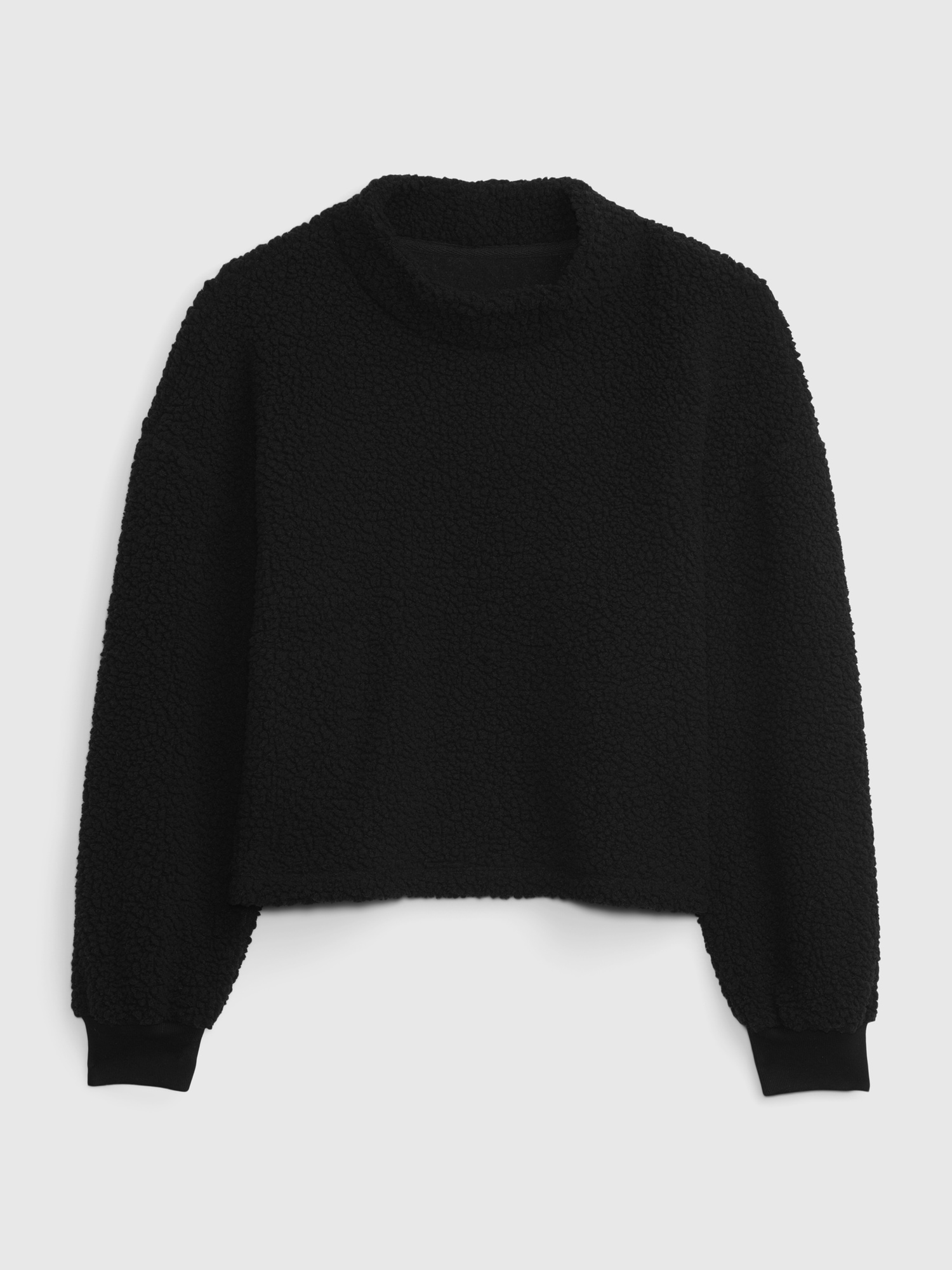 Kids mockneck sherpa sweatshirt gap