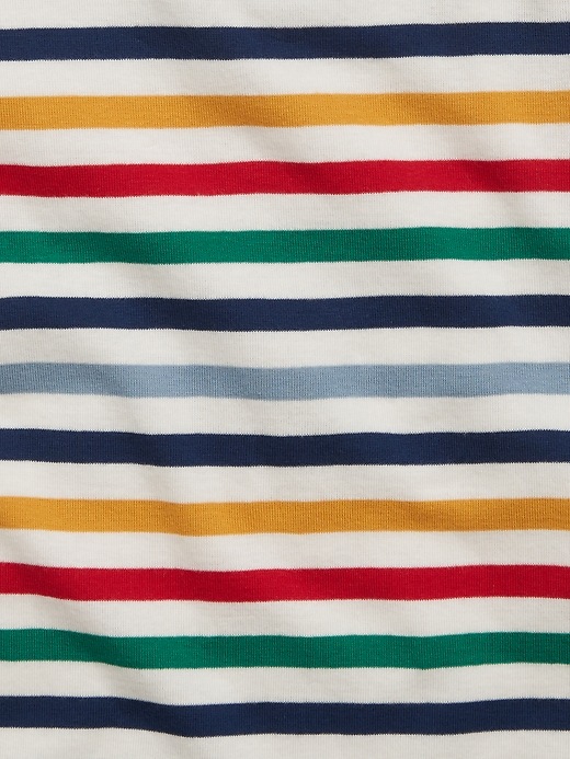 2 of 8 showing, with the color multi stripe of product babyGap Organic Cotton Stripe PJ Set