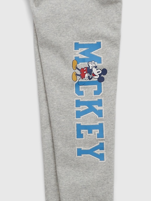 2 of 8 showing, with the color light heather grey of product GapKids &#124 Disney Organic Cotton Mickey Mouse PJ Set