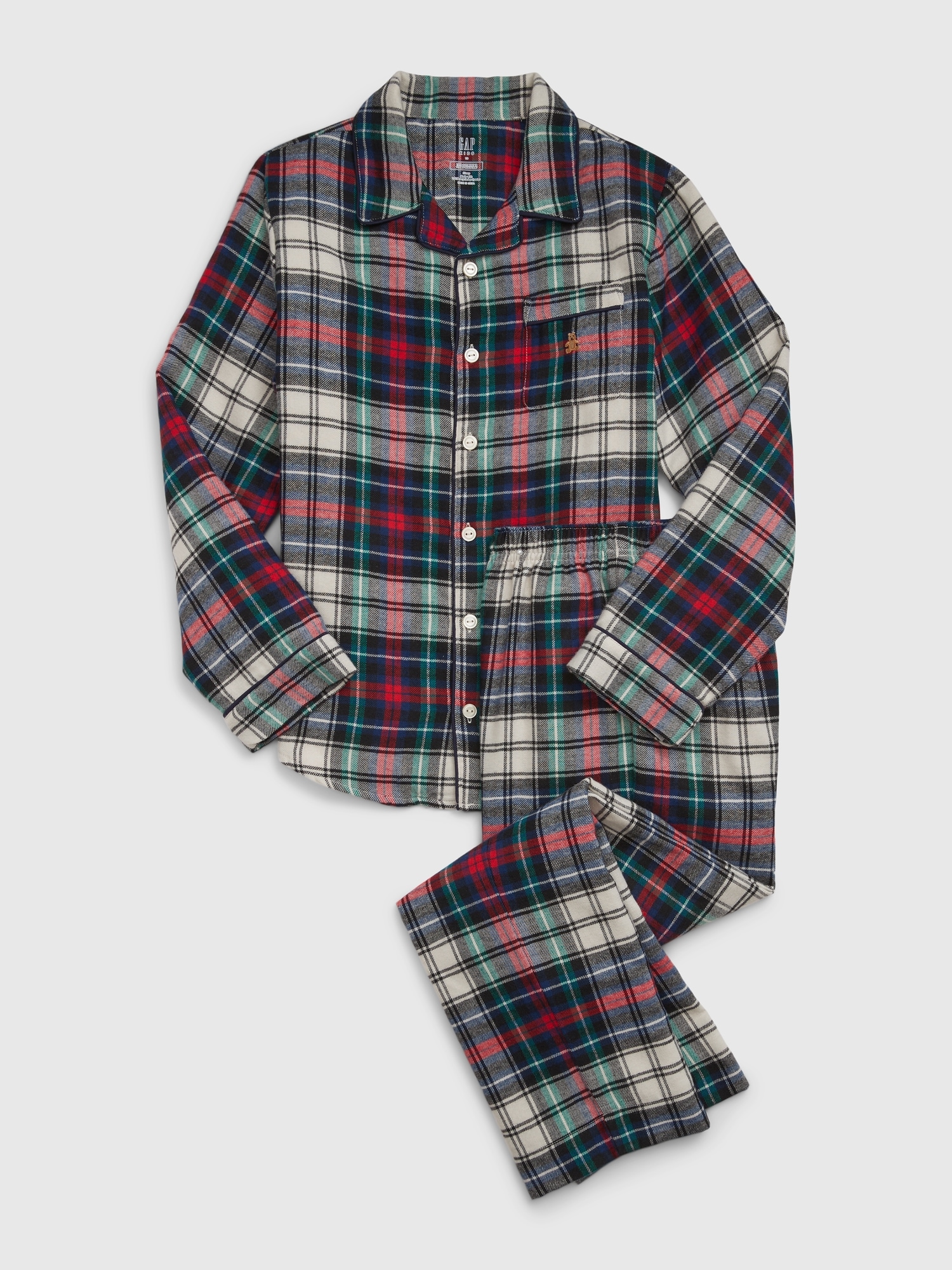 Gap Kids Recycled Plaid PJ Set