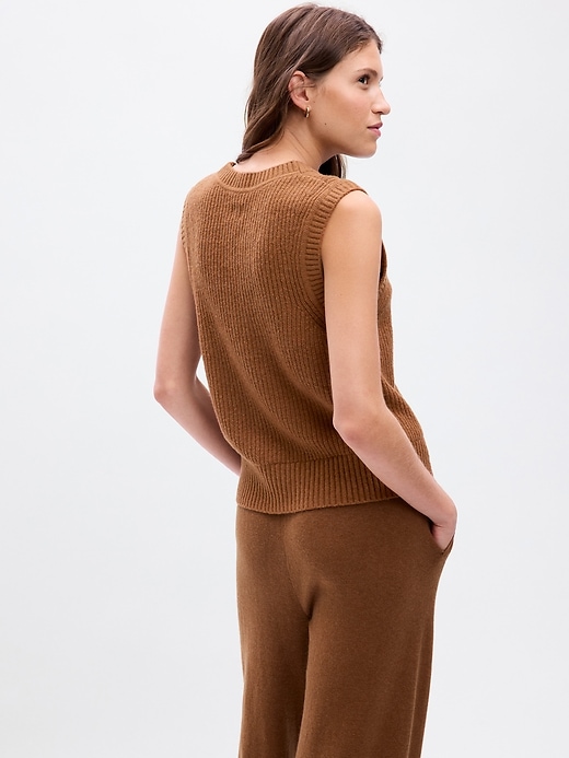 Image number 2 showing, CashSoft Rib Sweater Vest