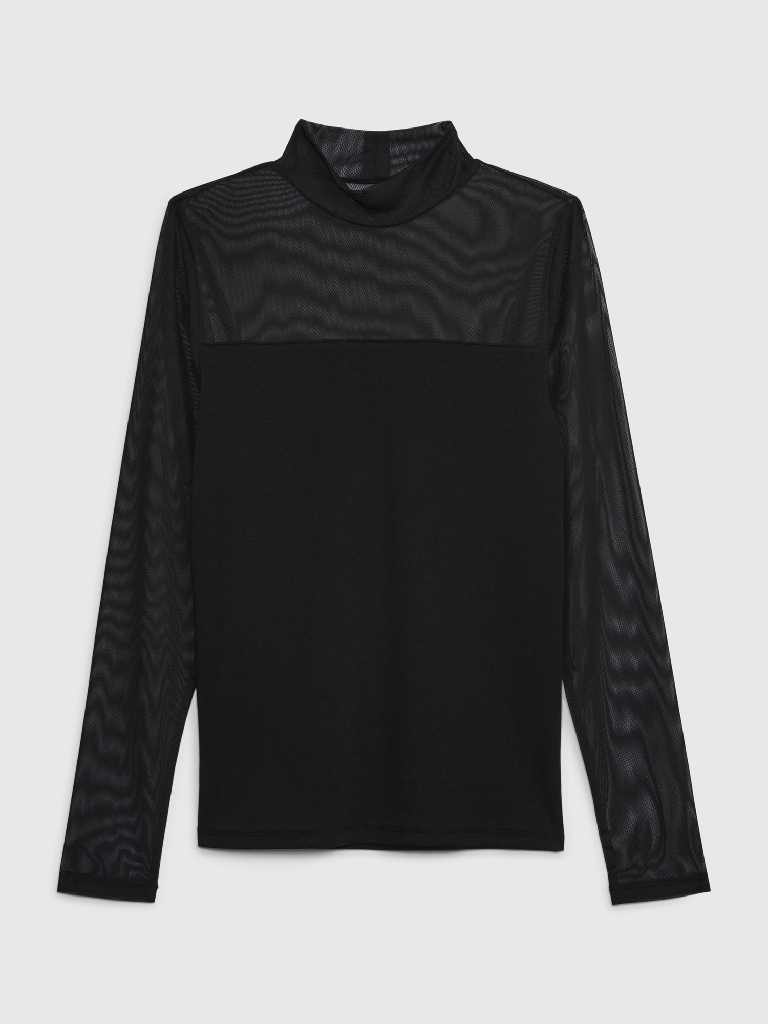 Modern Mockneck Mesh T-Shirt