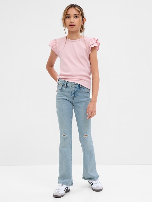 1 of 8 showing, with the color medium wash of product Kids Low Rise Boot Jeans