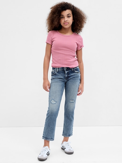 Image number 1 showing, Kids Mid Rise '90s Straight Jeans