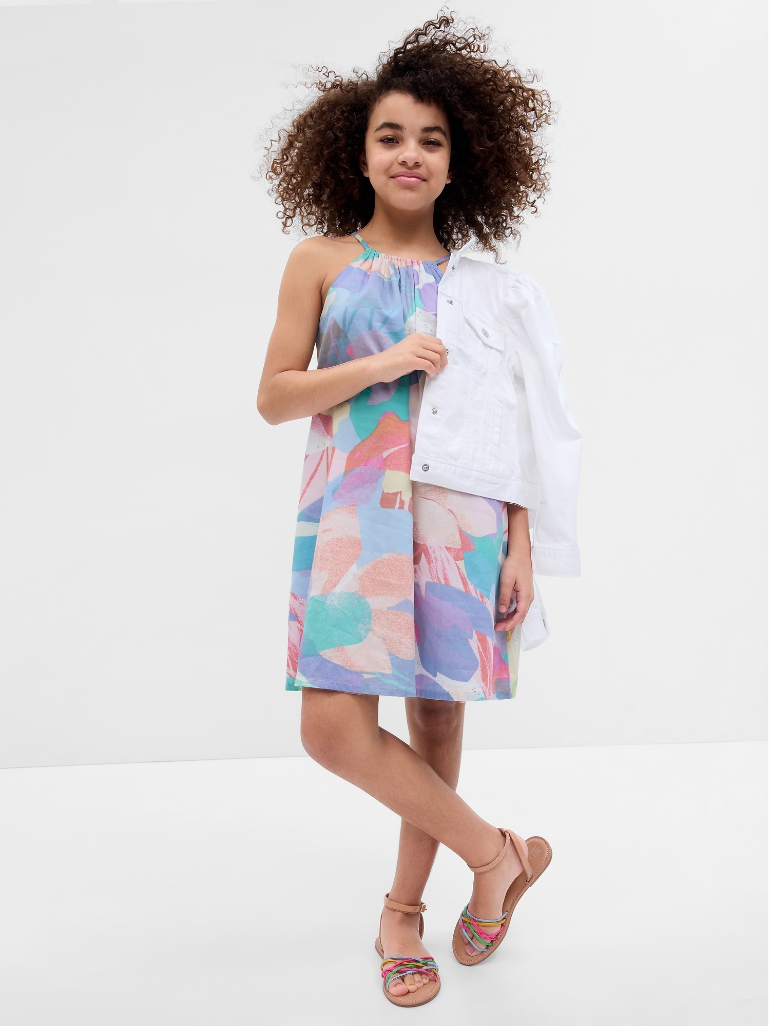 Kids Shiny Halter Dress | Gap