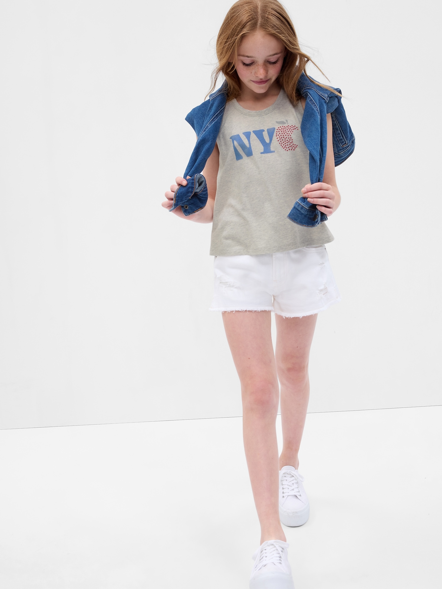 Kids Organic Cotton Graphic Tank Top