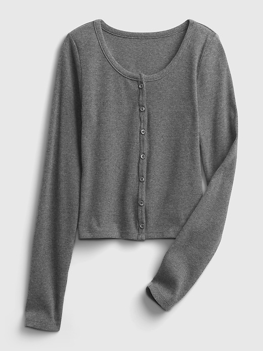 View large product image 2 of 2. Teen Rib Cardigan