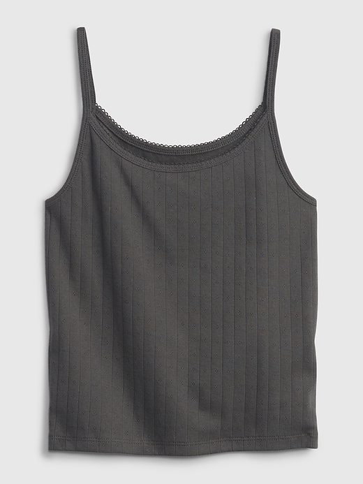 2 of 8 showing, with the color soft black of product Teen Spaghetti Strap Tank