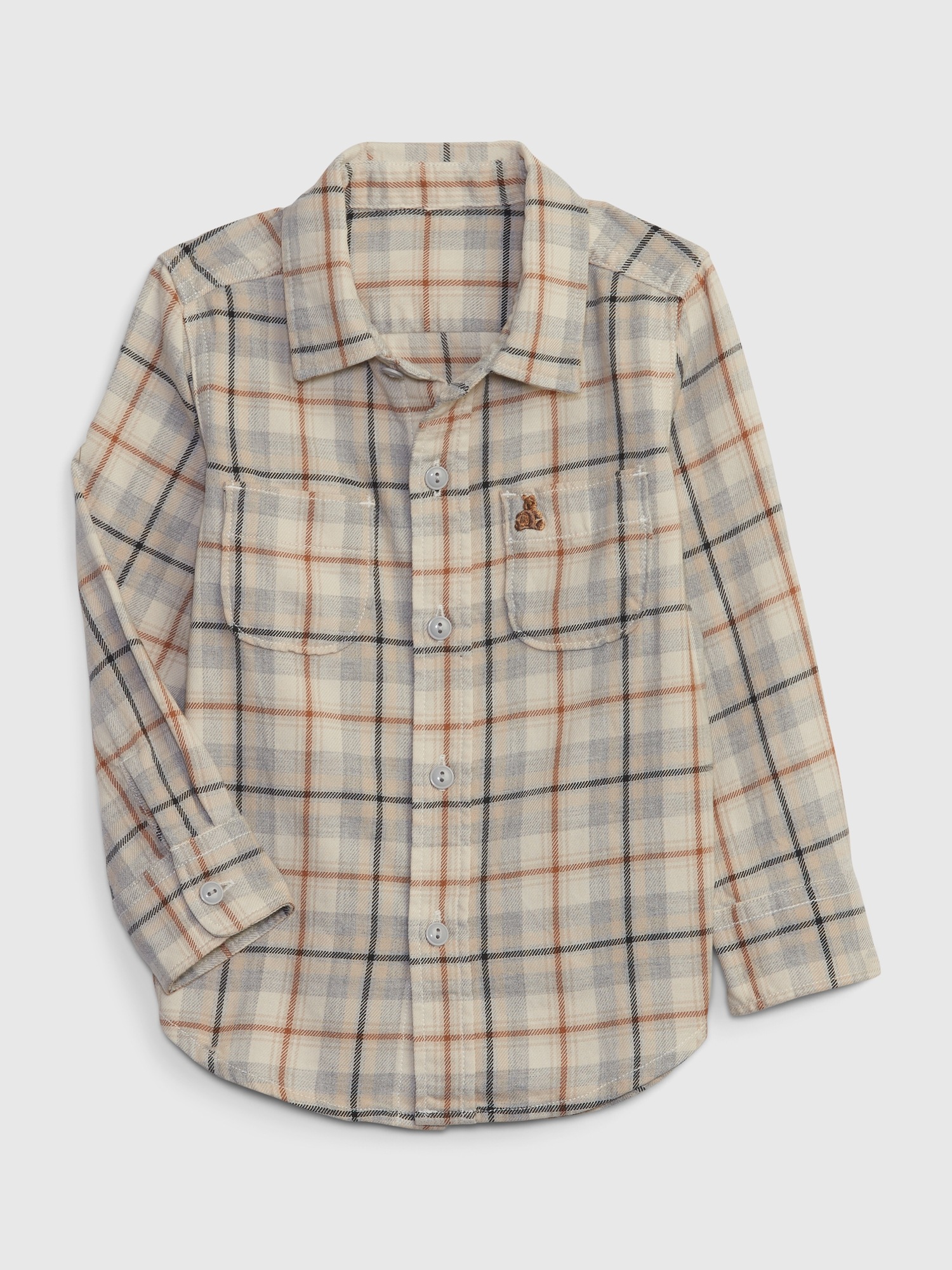 Toddler Organic Cotton Flannel Shirt Gap