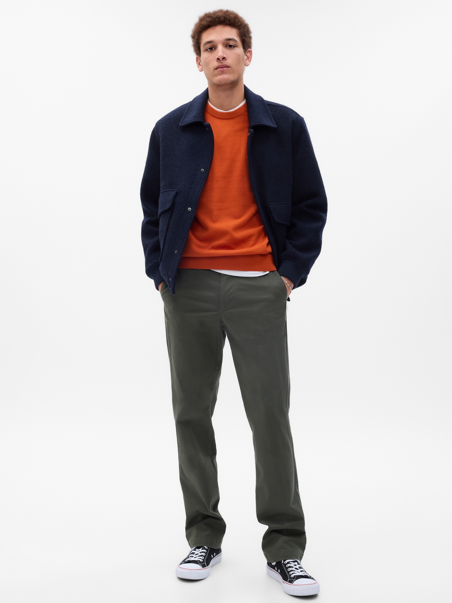 Modern Khakis in Straight Fit with GapFlex