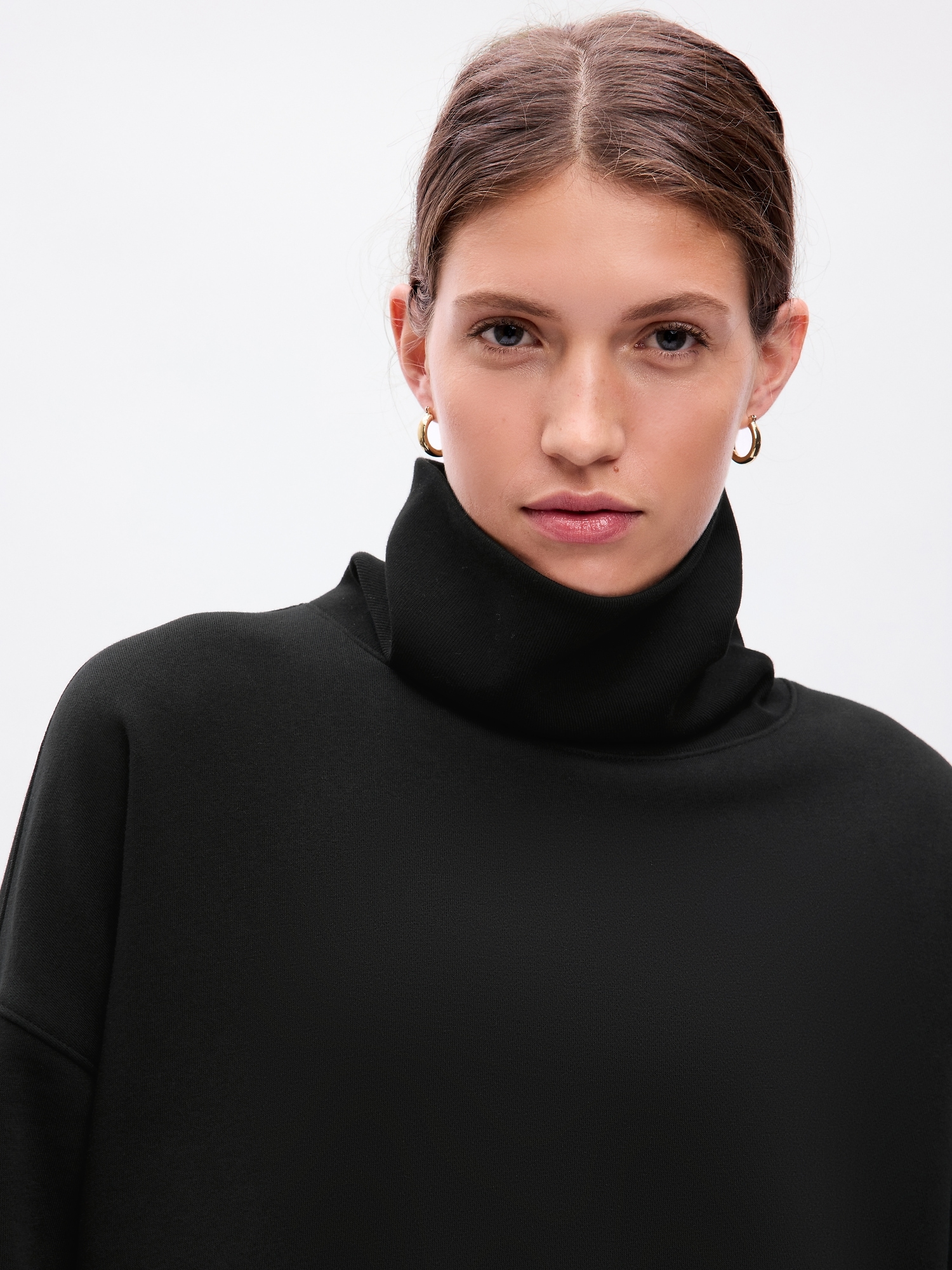 24 7 Split Hem Vintage Soft Turtleneck Pullover Gap