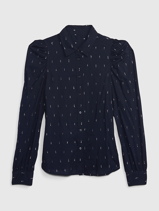 Image number 4 showing, Embroidered Puff Sleeve Shirt