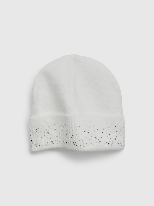 1 of 8 showing, with the color carls stone beige of product Recycled Rhinestone Beanie
