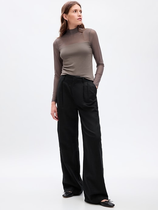 Modern Mockneck Mesh T-Shirt | Gap Modern Mockneck Mesh T-Shirt | Gap