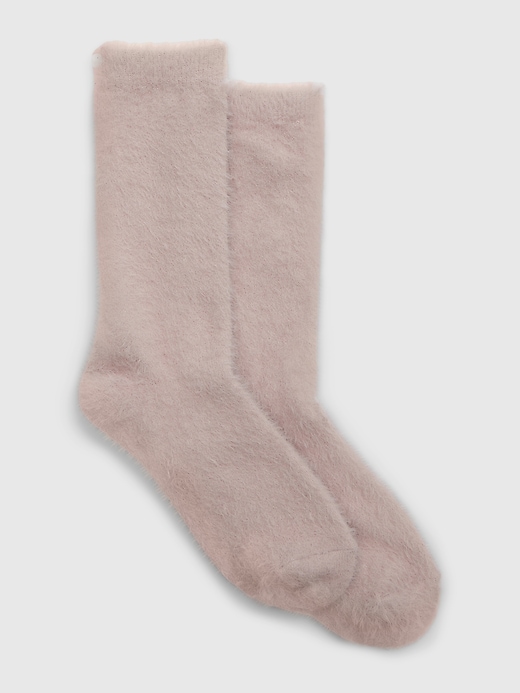 1 of 8 showing, with the color silver charm of product Fuzzy Socks