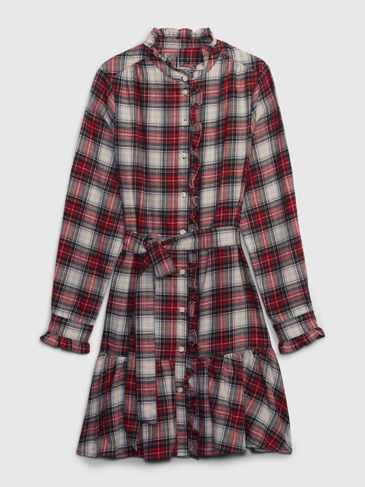 Plaid Tiered Mini Dress | Gap