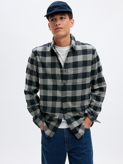 Image number 6 showing, Organic Cotton Midweight Flannel Shirt