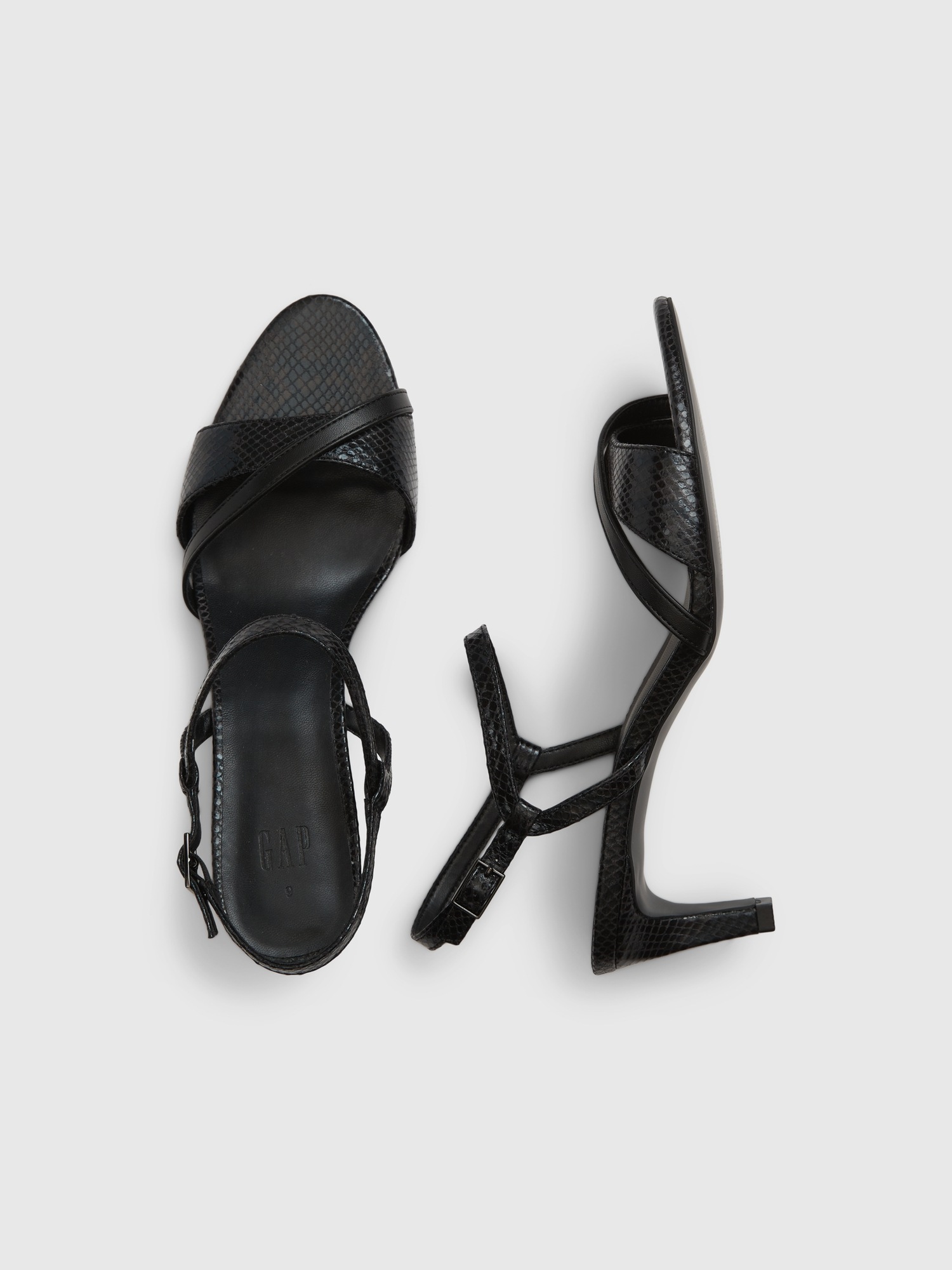 Zara Strappy Sandals - Black, Women's Fashion, Footwear, Sandals on  Carousell