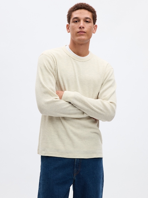 Waffle Crewneck T-Shirt | Gap