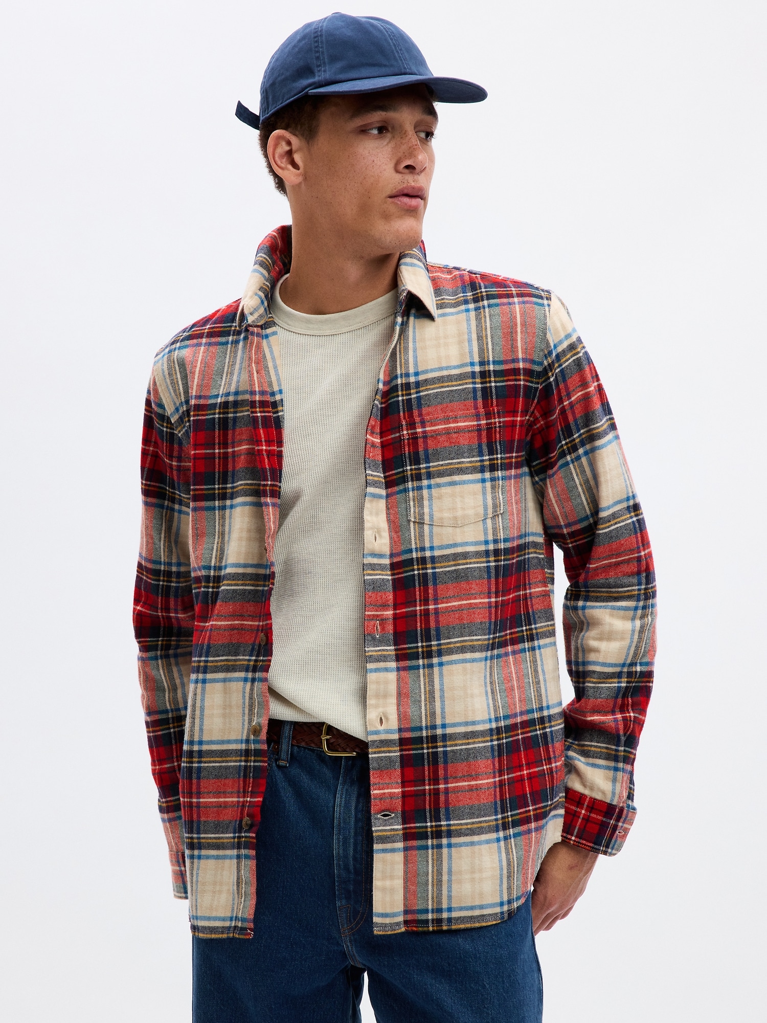 Organic Cotton Midweight Flannel Shirt