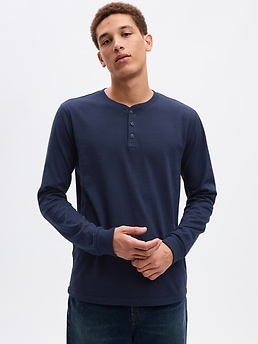 Gap henley t shirt online