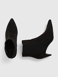 View large product image 6 of 6. Vegan Suede Pointy Boots