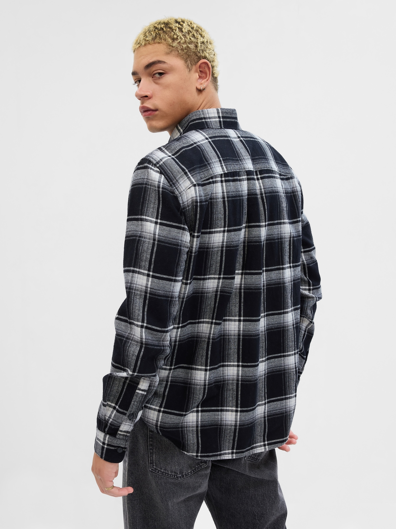 100% Organic Cotton Midweight Flannel Shirt