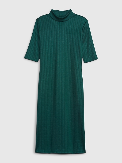 Image number 6 showing, Mockneck Rib Midi Dress