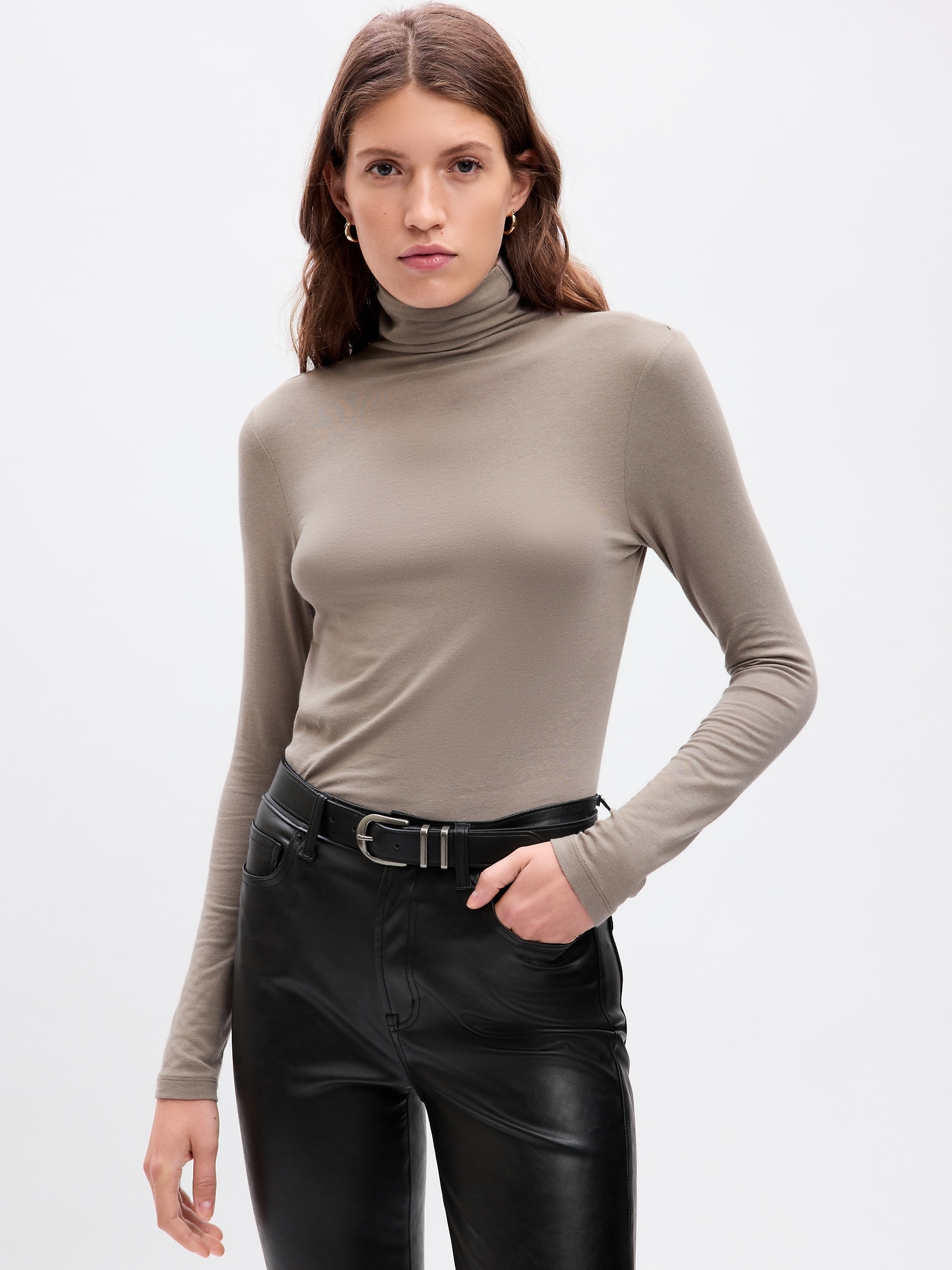 Lightweight Turtleneck T-Shirt