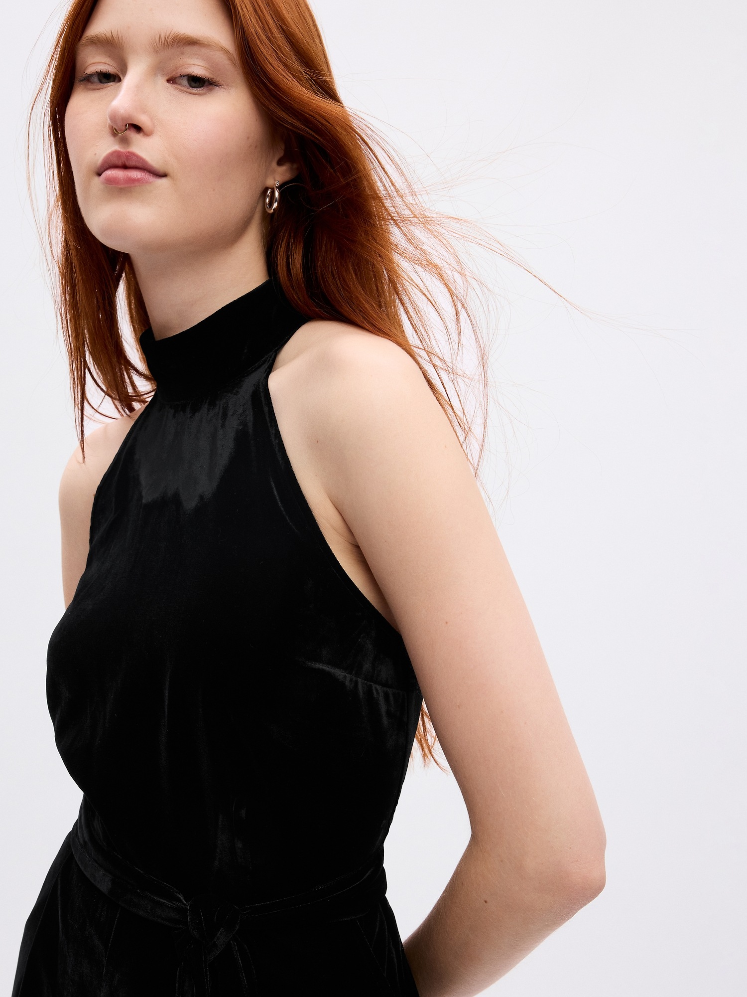 Женские комбинезоны Gap Velvet Halter Jumpsuit — фото 3
