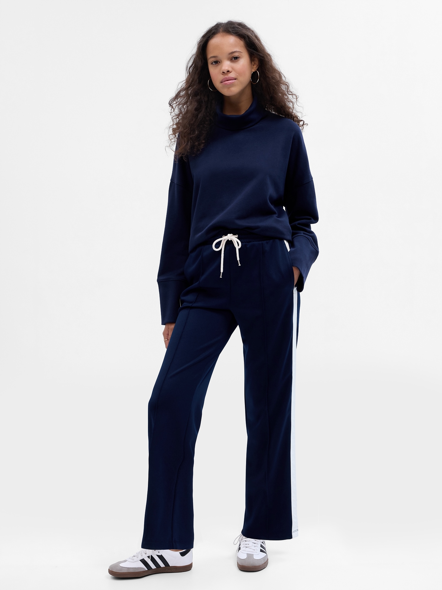 Gap Seamed Straight Leg Track Pants