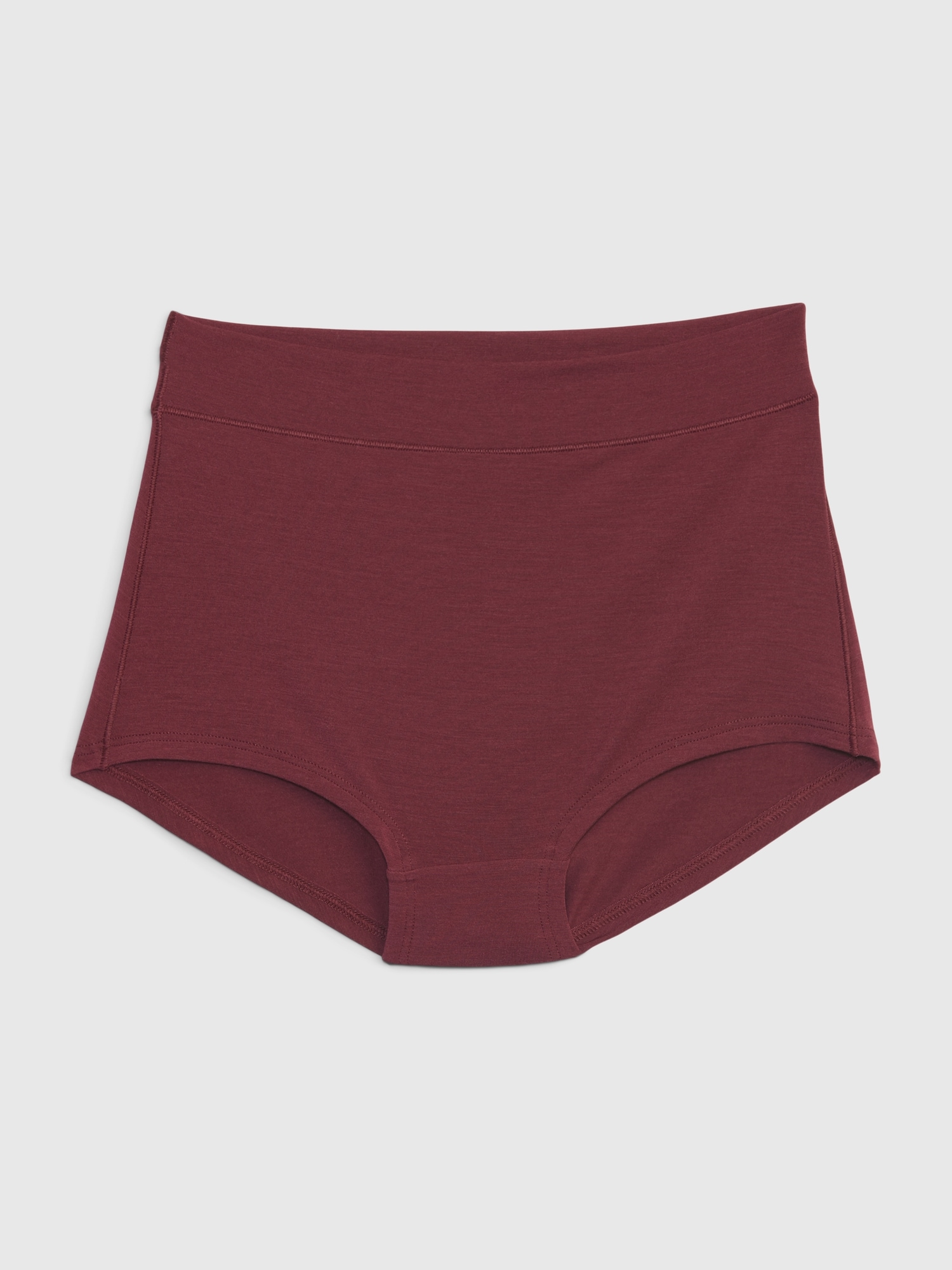 Gap Breathe High Rise Bikini In Deep Garnet Red