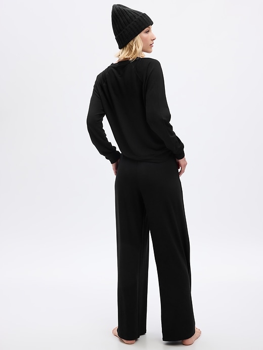 Image number 2 showing, Wide-Leg Pleated PJ Pants