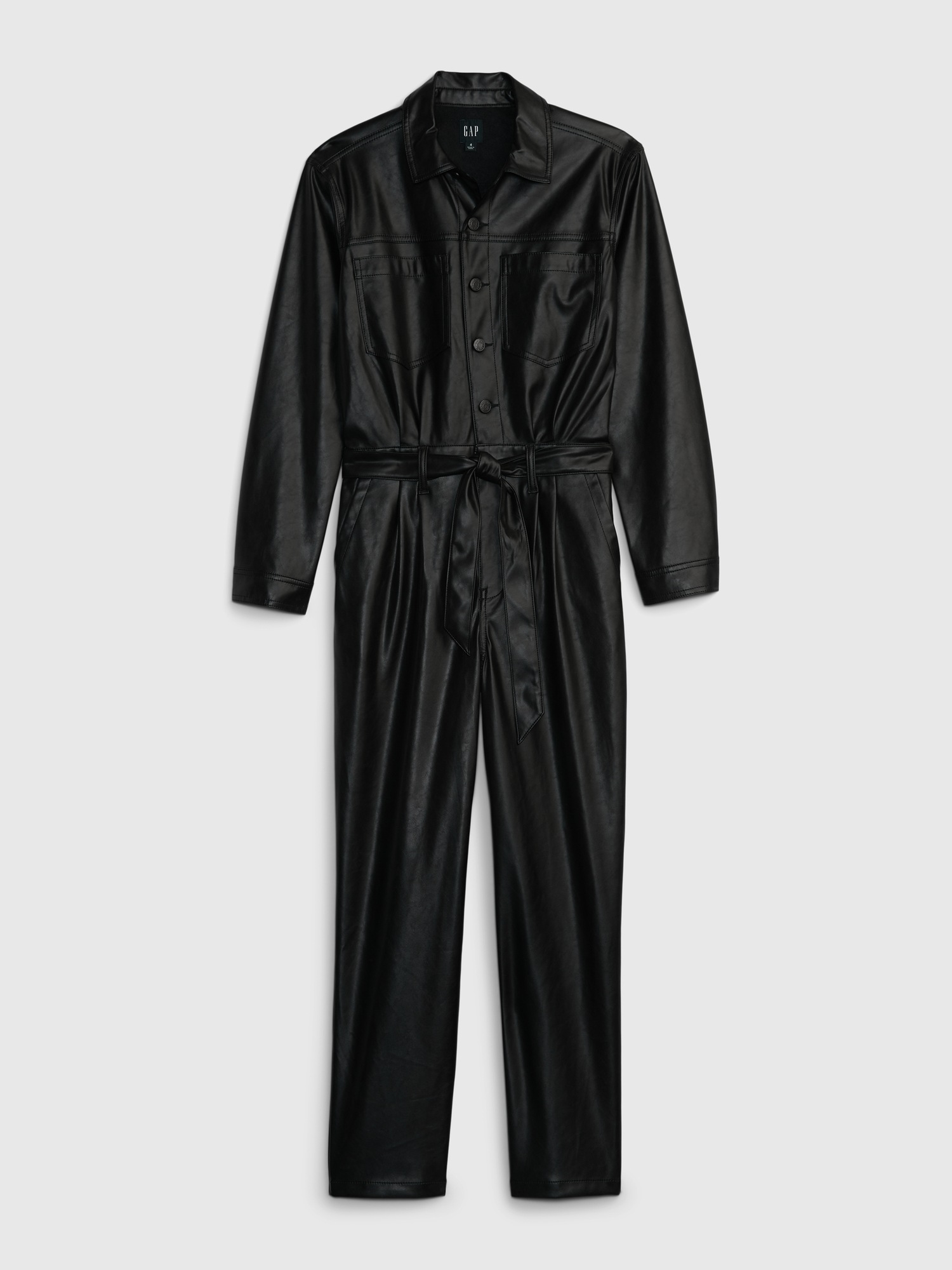 Vegan Leather Jumpsuit | Gap