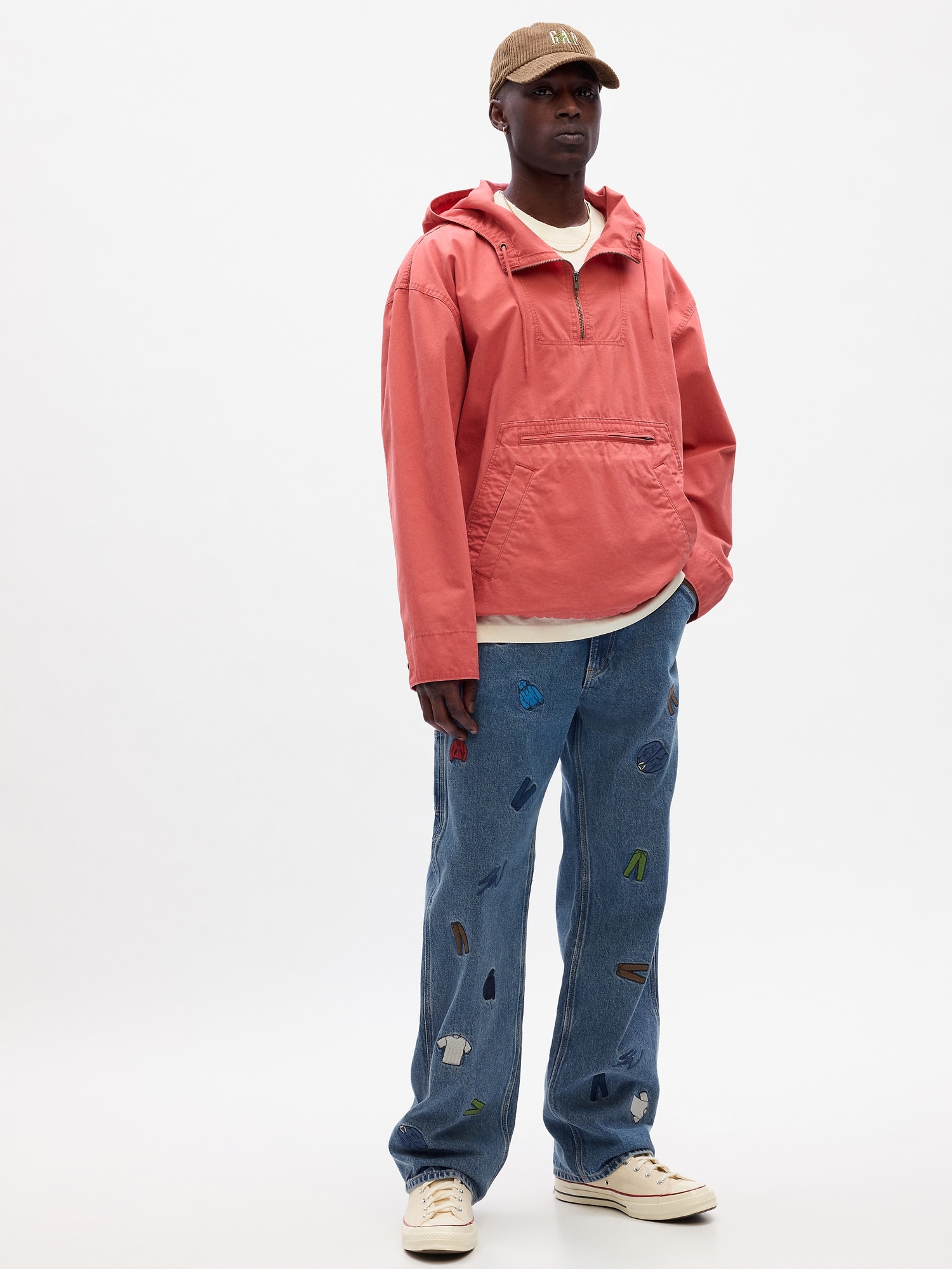 Gap Re-Issue × Sean Wotherspoon Embroidered Denim Relaxed Carpenter ...