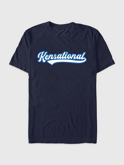1 of 8 showing, with the color NAVY of product Barbie Kensational Graphic Tee