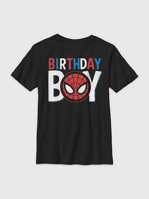 Image number 1 showing, Kids Spiderman Birthday Graphic Tee