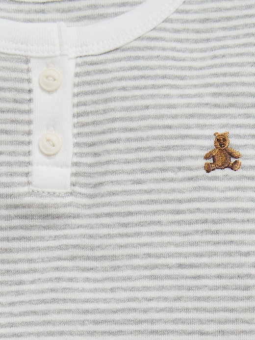 Image number 2 showing, Baby & Toddler Organic Cotton Henley PJ Set