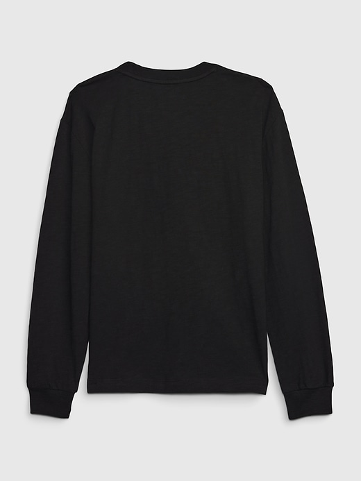 2 of 8 showing, with the color true black of product GapKids &#124 DC­ Graphic T-Shirt