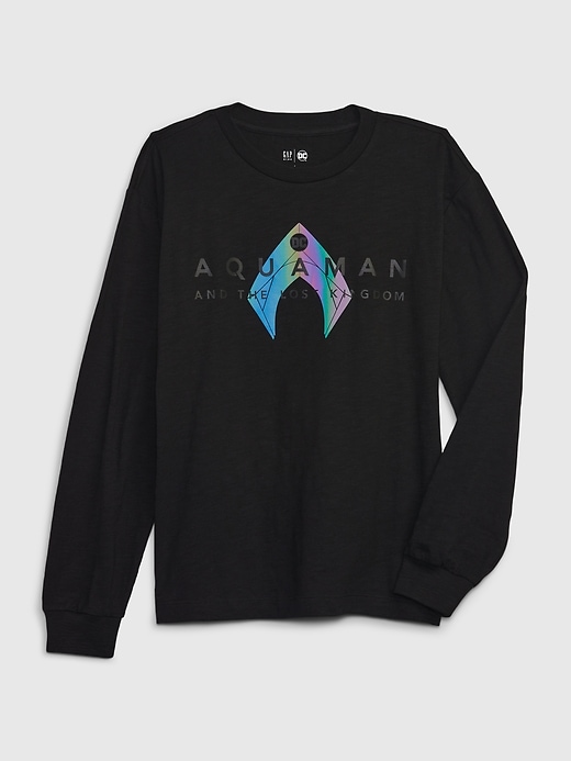 1 of 8 showing, with the color true black of product GapKids &#124 DC­ Graphic T-Shirt