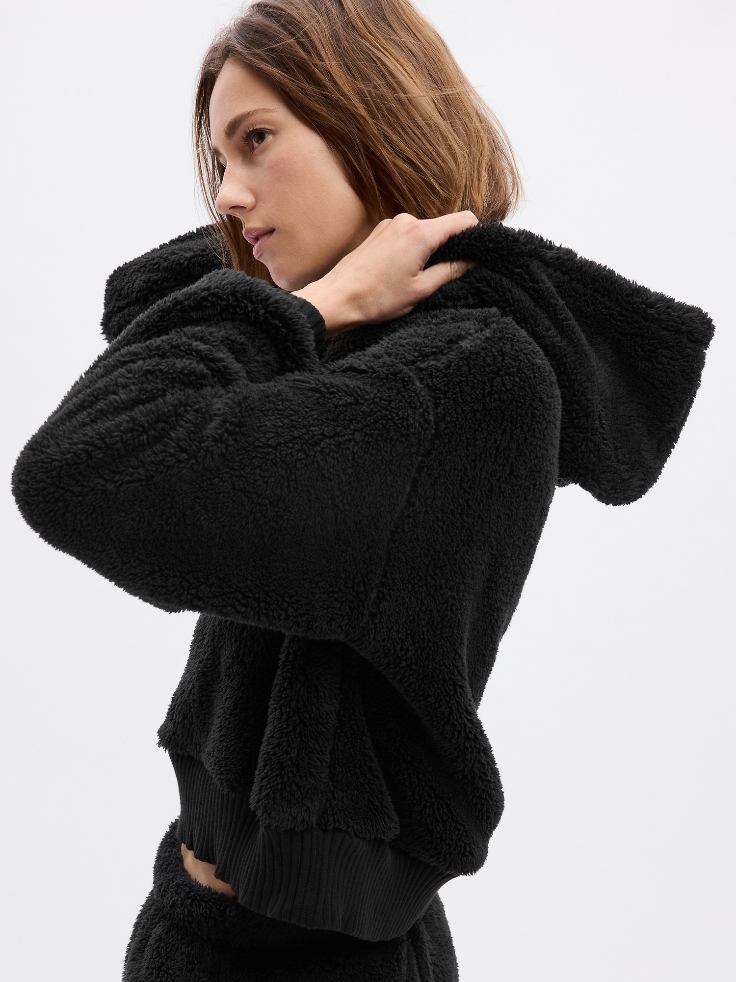 Recycled Sherpa Hoodie Gap