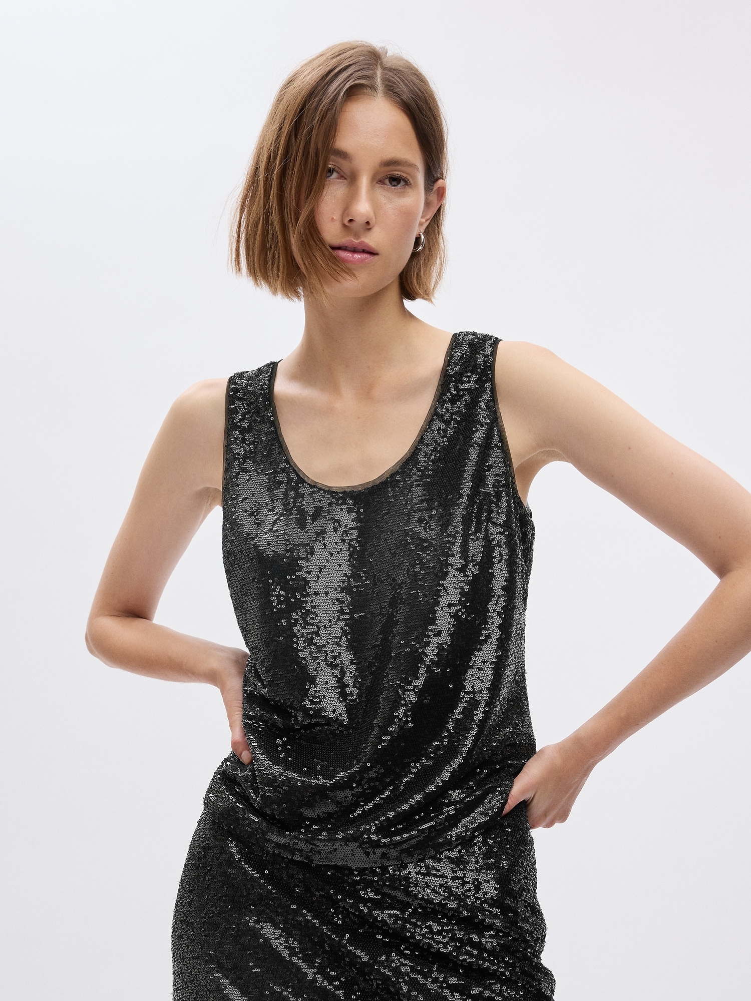 Sequin Tank Top