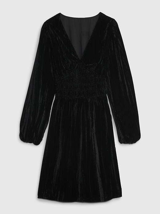 Image number 6 showing, Velvet Smocked Mini Dress