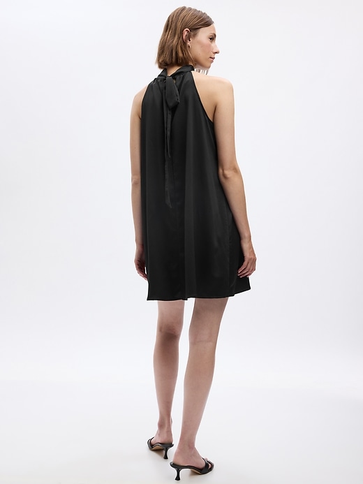 Image number 2 showing, Satin Swing Mini Dress